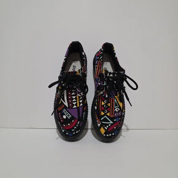 ❌️SOLD❌️BOHEMIAN CANVAS PLATFORM SNEAKERS SIZE 8.5 - Picture 5 of 8
